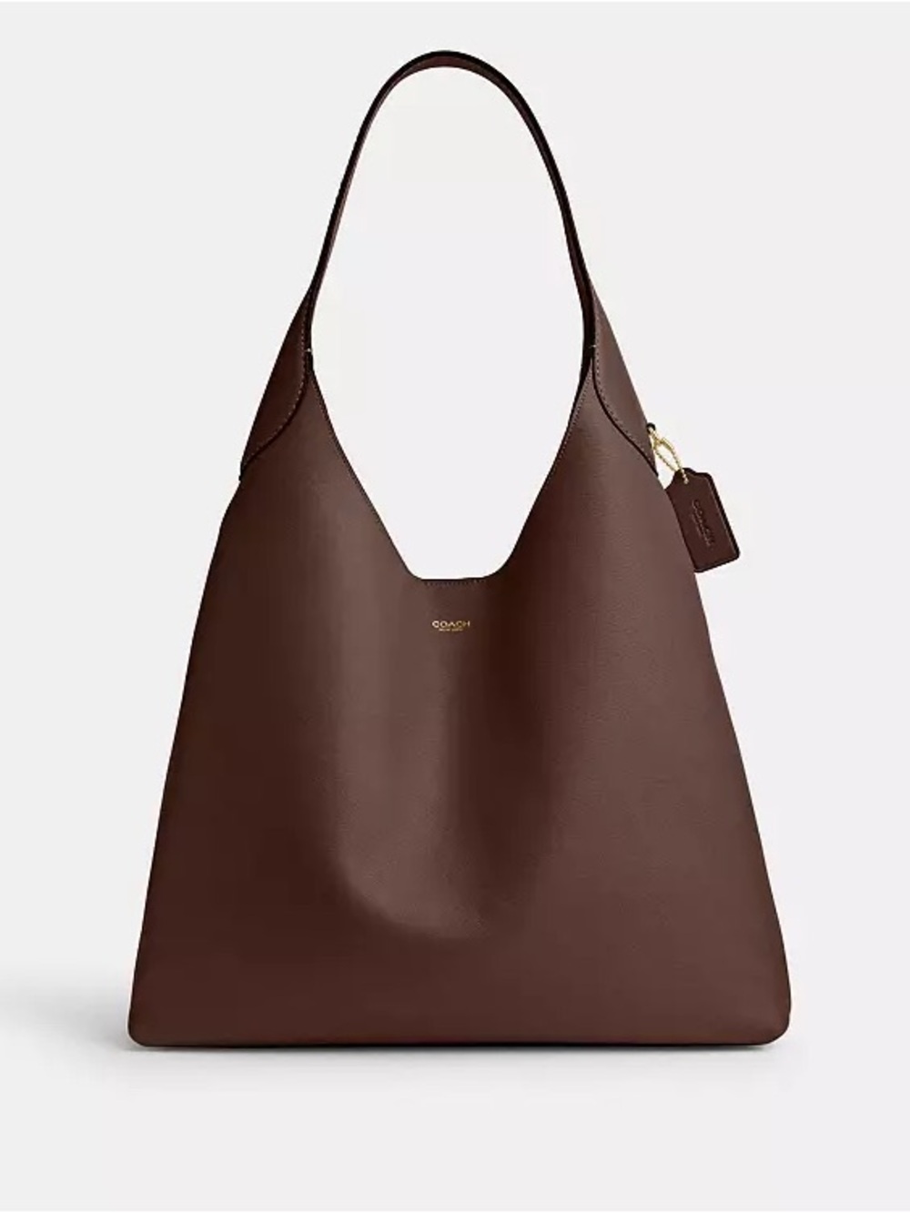 Coach Dark Brooklyn 39 Brown Leather Shoulder Bag
